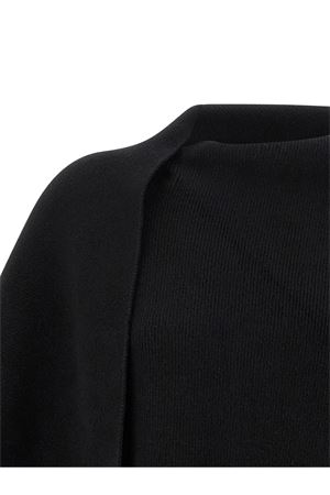 Cardigan in misto lana e cashmere nero ALBERTA FERRETTI | A058066010555